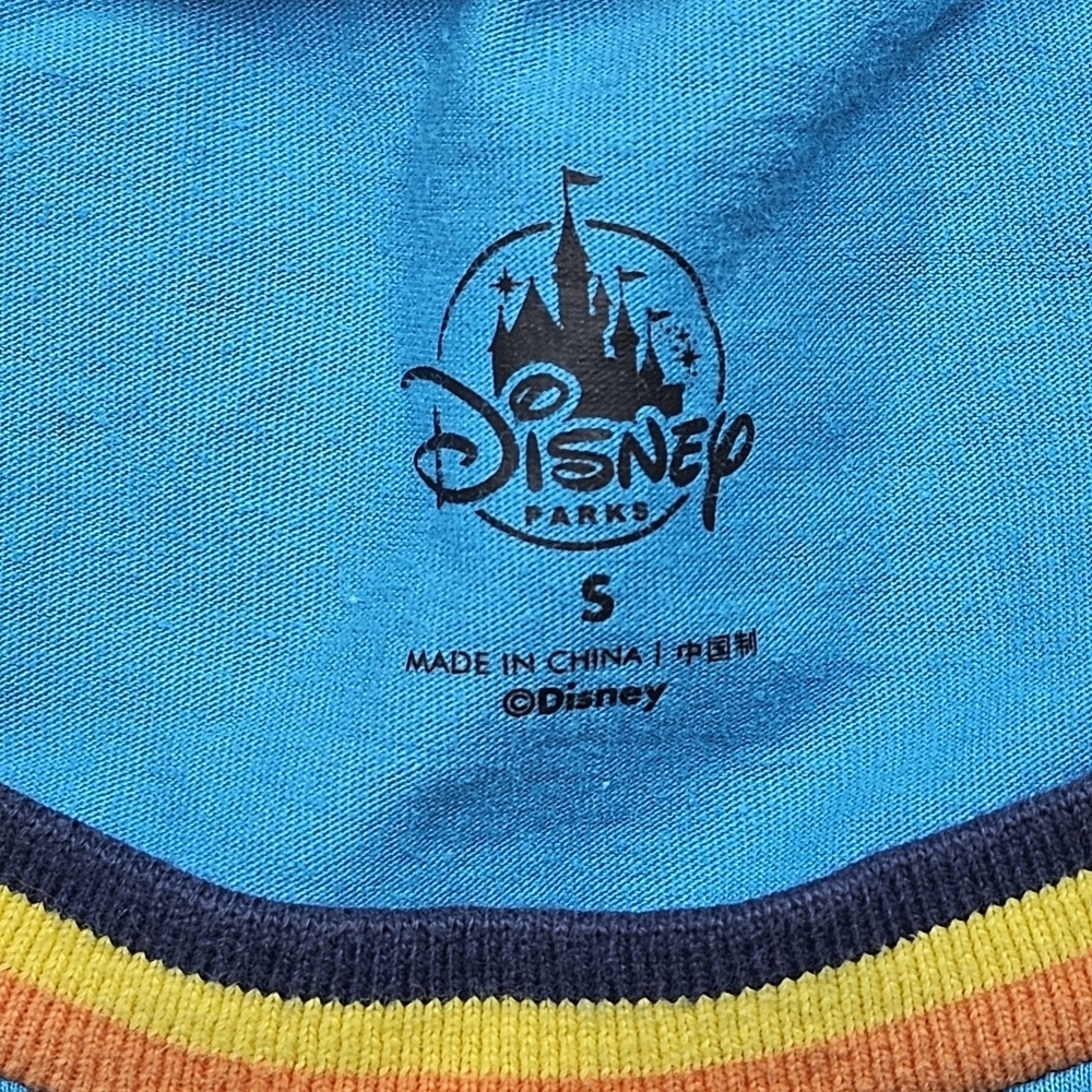 Disney Parks Rainbow Graphic Tank Top Blue Size Small Colorful ’71 Castle - Picture 3 of 9